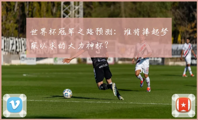 世界杯冠军之路预测:谁将捧起梦寐以求的大力神杯?